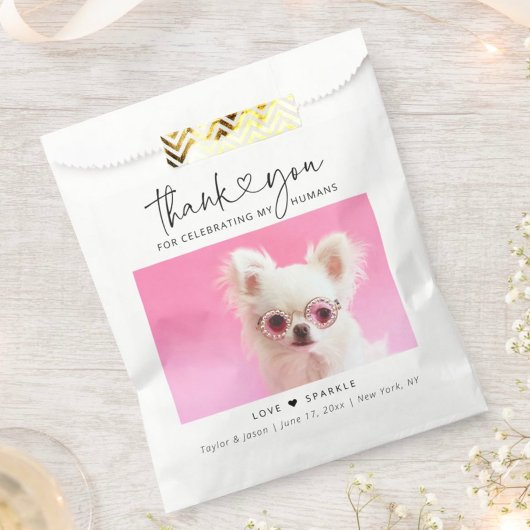 Cute Doggie Bag | Thank You Dog Wedding Favor Bag Geschenktütchen