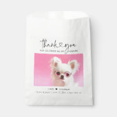 Cute Doggie Bag | Thank You Dog Wedding Favor Bag Geschenktütchen (Vorderseite)