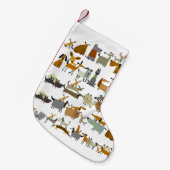 Cute dogs collection, sketch vintage illustration kleiner weihnachtsstrumpf (Vorderansicht (hängend))