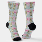 Cute dogs Love Socken (Gewinkelt)