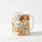 Cute dogs mug kaffeetasse (VorderseiteRechts)
