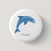 Cute Dolphin Button (Vorderseite)