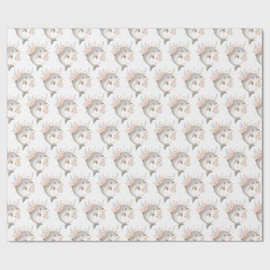 Cute Dolphin Geschenkpapier (Flach)