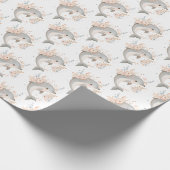 Cute Dolphin Geschenkpapier (Ecke)