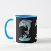 Cute Dolphin Mug – Dive into Joy | Retro Ocean Aes Tasse (Links)