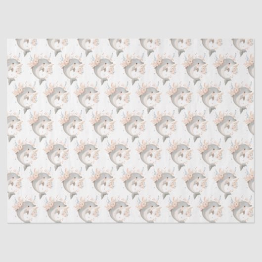 Cute Dolphin Seidenpapier (Vorderseite)