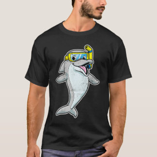Cute Dolphins Whales Dolphin Snorkel Whale Boys Gi T-Shirt