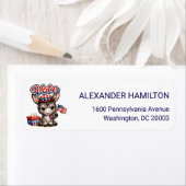 Cute Donkey Patriot Return Address (Insitu)