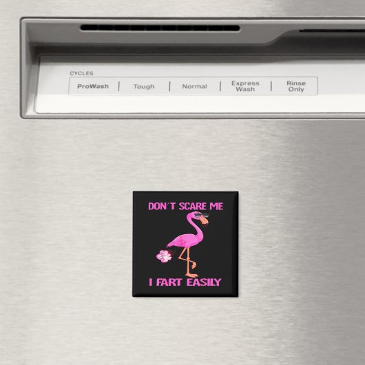 Cute Don't E Me I Fart Easy Fart Joke Flamingo Wom Magnet (In Situ (Geschirrspüler))