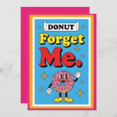 Cute Donut Pun Donut Forget Me Fun Sprinkle Dankeskarte (Vorne/Hinten)
