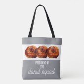 Cute Donut Squad Donuts mit Streuseln auf Grau Tasche (Rückseite)