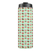 Cute Donuts Pattern – Adorable Sweet Treat Design Thermosbecher (Vorderseite)