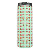 Cute Donuts Pattern – Adorable Sweet Treat Design Thermosbecher (Rückseite)