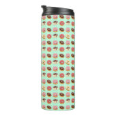 Cute Donuts Pattern – Adorable Sweet Treat Design Thermosbecher (Nach rechts gedreht)