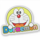 Cute Doraemon Fanart Aufkleber (Vorderseite)