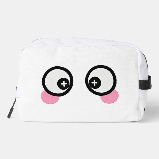 Cute Double-Sided Emoji Toiletry Bag Waschbeutel (Rückseite)