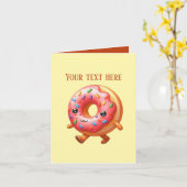 Cute doughnut lovers bakery vendors karte (Gelbe Blume)