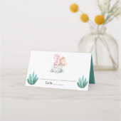 Cute Dragon Baby Shower & Birthday Table Name  Platzkarte (Rückseite)