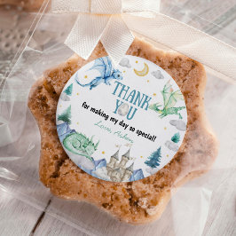 Cute Dragon Boy Birthday Runder Aufkleber