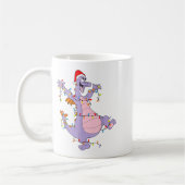 Cute Dragon Christmas Lights Santa Hat Animal Men  Kaffeetasse (Links)