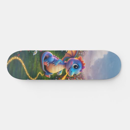 Cute Dragon Skateboard (Horizontal)