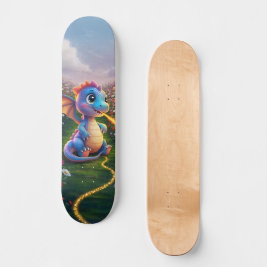 Cute Dragon Skateboard (Vorderseite)