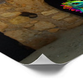 Cute dragons at home poster (Ecke)