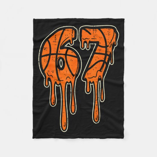 Cute Drip Seven Six Basketball 7 6 Alpha Gen Fleecedecke (Vorderseite)