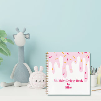 Cute Dripping Melting Kid's Notebook Notizblock