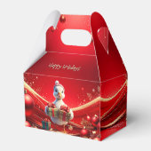 Cute Duck Christmas Holiday Favor Box Geschenkschachtel (Rückseite)