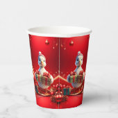 Cute Duck Christmas Holiday Paper Cups Pappbecher (Rechts)