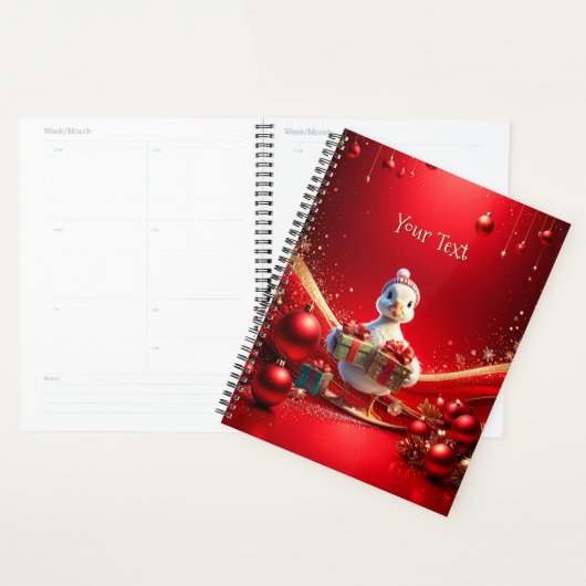 Cute Duck Christmas Holiday Planner Planer (Anzeige)