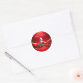Cute Duck Christmas Holiday Sticker (Umschlag)
