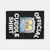 Cute Duck Couple Snuggle Cuddle  Fleecedecke (Vorderseite (Horizontal))
