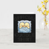 Cute Duck Couple Snuggle Cuddle  Karte (Gelbe Blume)