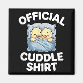 Cute Duck Couple Snuggle Cuddle  Magnet (Vorne)