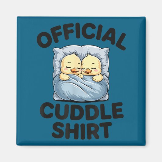 Cute Duck Couple Snuggle Cuddle  Magnet (Vorne)