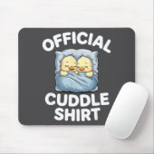 Cute Duck Couple Snuggle Cuddle  Mousepad (Mit Mouse)