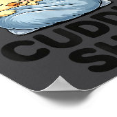 Cute Duck Couple Snuggle Cuddle  Poster (Ecke)