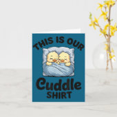 Cute Duck Couple This Is Our Cuddle  Karte (Gelbe Blume)