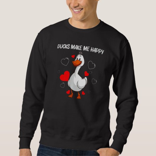 Cute Duck For Men Women Kids Duck Farmer Farm Sweatshirt (Vorderseite)