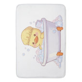 Cute Duck Taking a Bubble Bath Badematte (Vorderseite Vertikal)