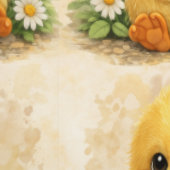 Cute Duckling Daisy Pattern Wallpaper Tapete (Naht)