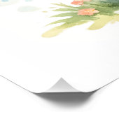 Cute Duckling Easter Egg Party Poster (Ecke)