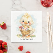 Cute Duckling Easter Egg Party Serviette (Beispiel)