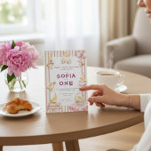 Cute Duckling First Birthday Invitation Einladung