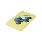 Cute dune buggy off road vehicle cartoon badematte (Schrägansicht)