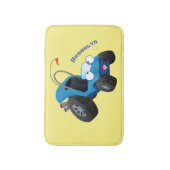 Cute dune buggy off road vehicle cartoon badematte (Vorderseite Vertikal)