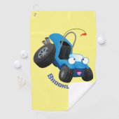 Cute dune buggy off road vehicle cartoon golfhandtuch (Insitu)