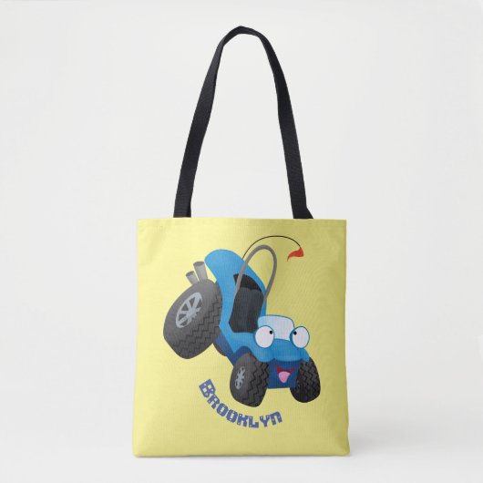 Cute dune buggy off road vehicle cartoon tasche (Vorderseite)
